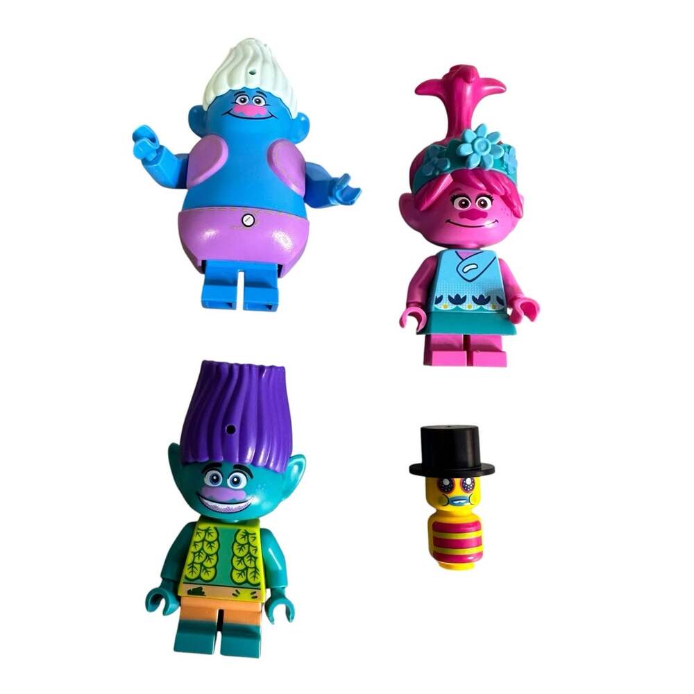 Lego Trolls World Tour Minifigures Poppy Branch Mr Dinkles Biggie